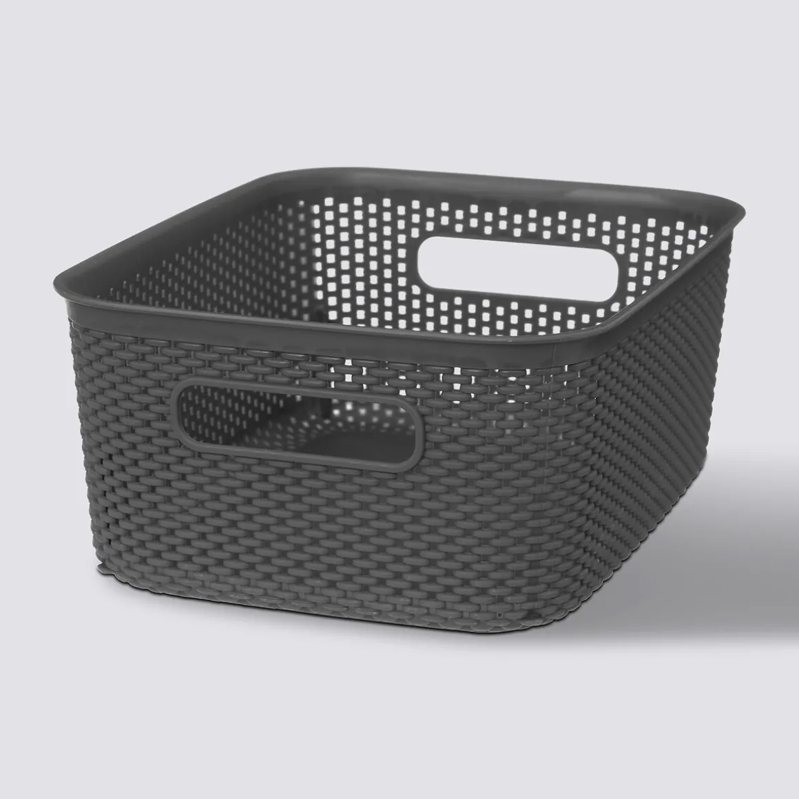 Panier en plastique 4L, Gris anthracite