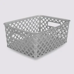 Panier en plastique 4L, Gris