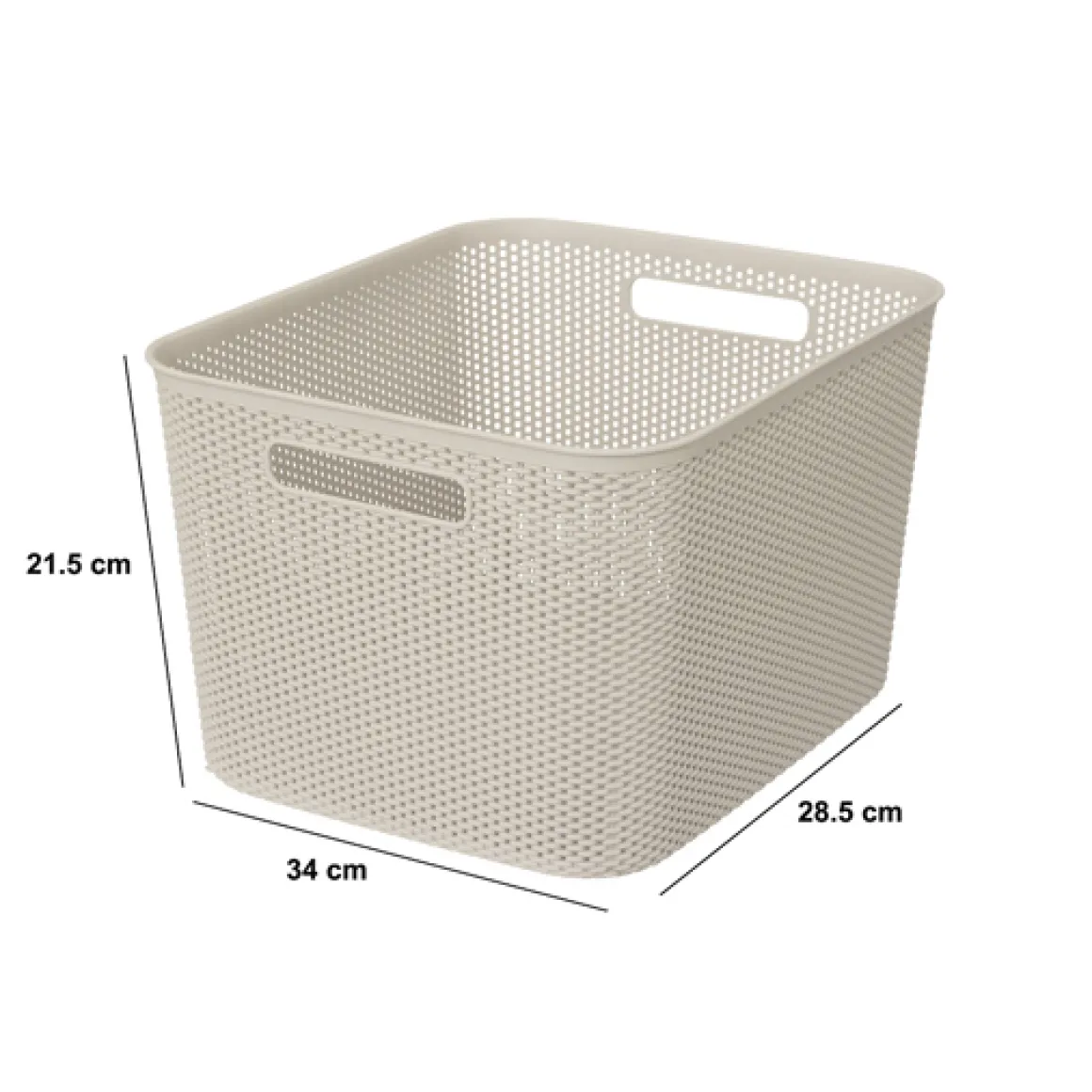 Panier en plastique 19L, Lin