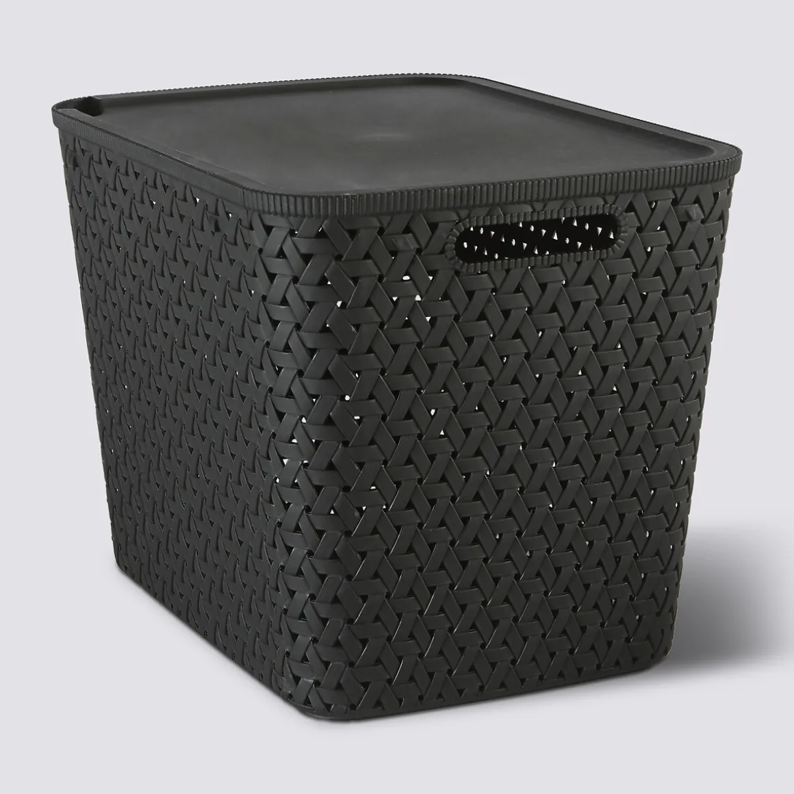 Panier en plastique 28L, Noir