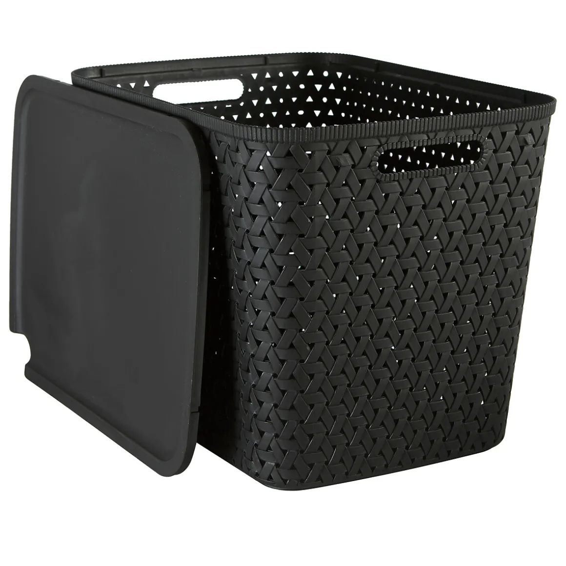 Panier en plastique 28L, Noir