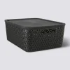 Panier en plastique 15L, Noir