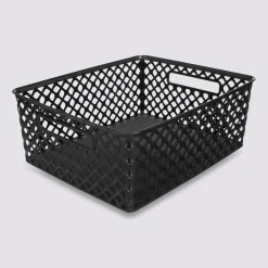 Panier en plastique 11L, Noir