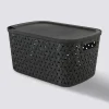 Panier en plastique 6,7L, Noir