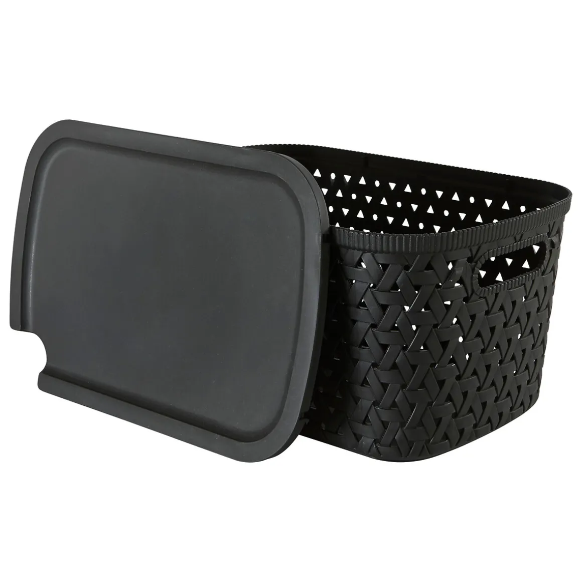 Panier en plastique 6,7L, Noir