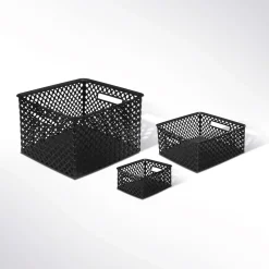 Panier en plastique 19L, Noir
