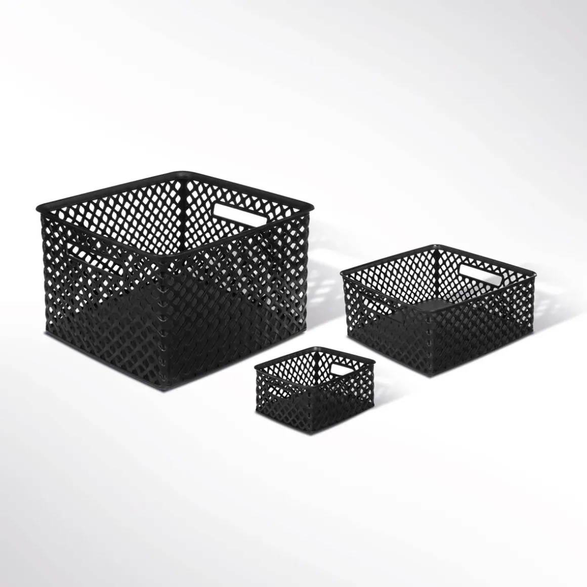 Panier en plastique 19L, Noir