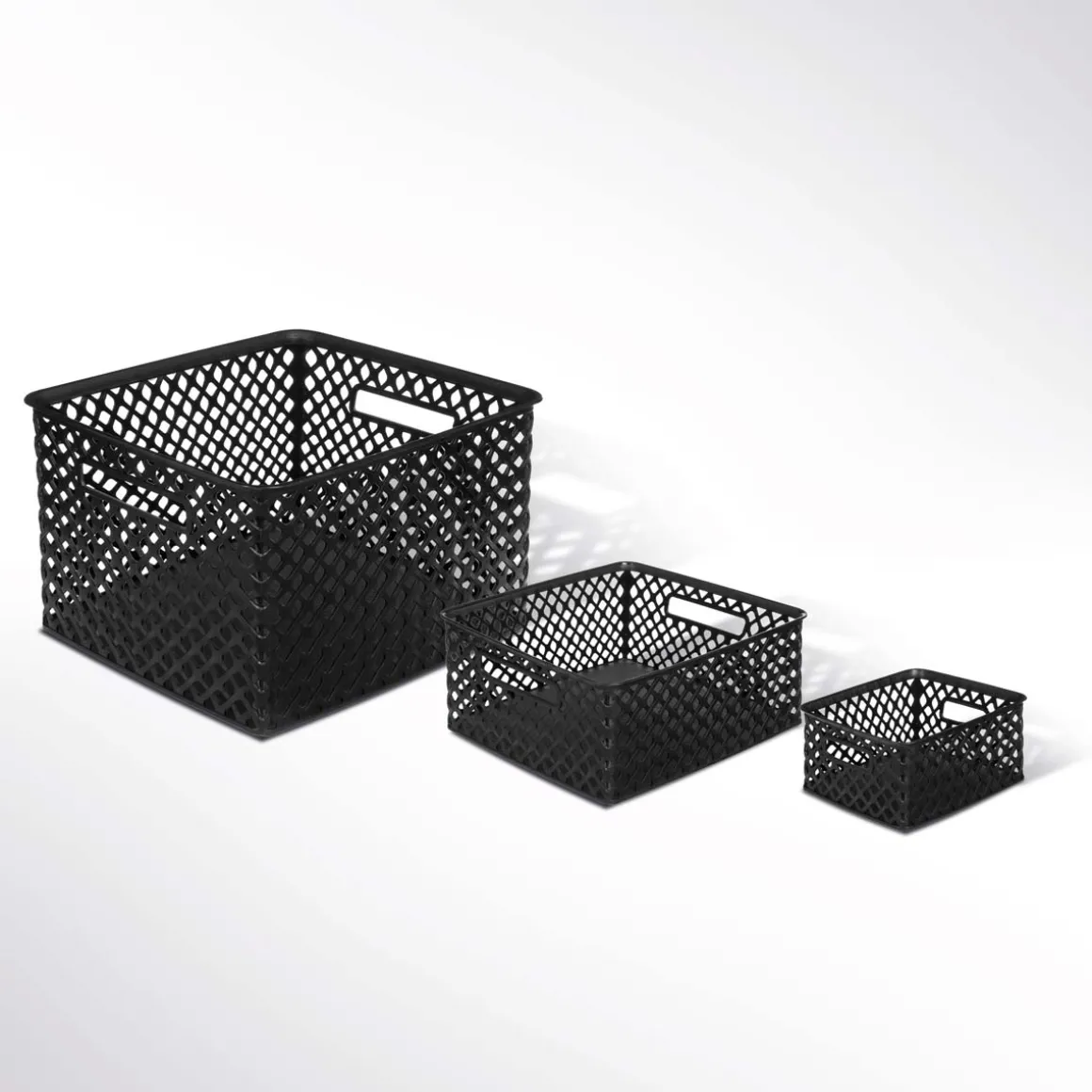Panier en plastique 4L, Noir