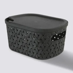 Panier en plastique 2,3L, Noir