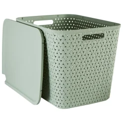 Panier en plastique 28L, Sauge