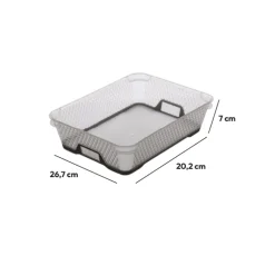 Panier en plastique 3,7L -Taupe