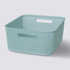 Panier en platique 11L, Bleu artic