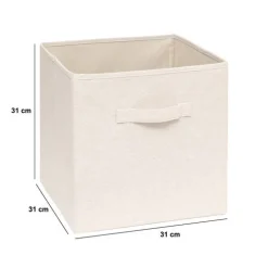 Panier, l.31 cm, Beige