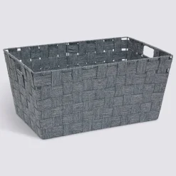 Panier, L.38 cm, Gris