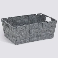 Panier, l.28 cm, Gris