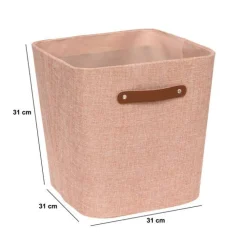 Panier, l.31 cm, Rose Clair