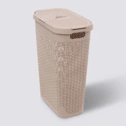 Panier linge 40L, Beige