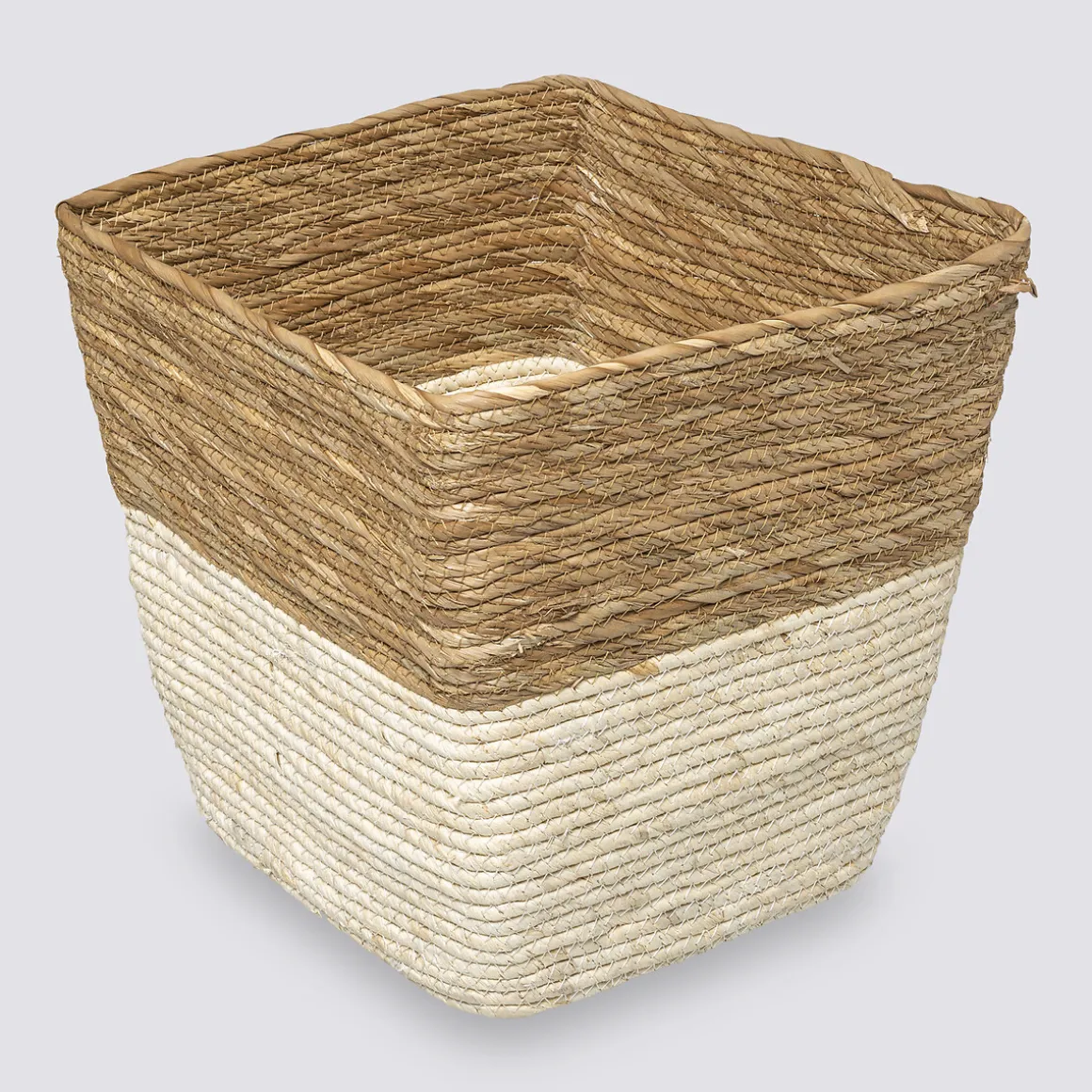 Panier paille 31x31 cm, Naturel