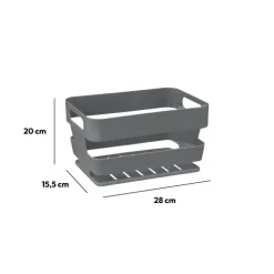 Panier plastique, Gris