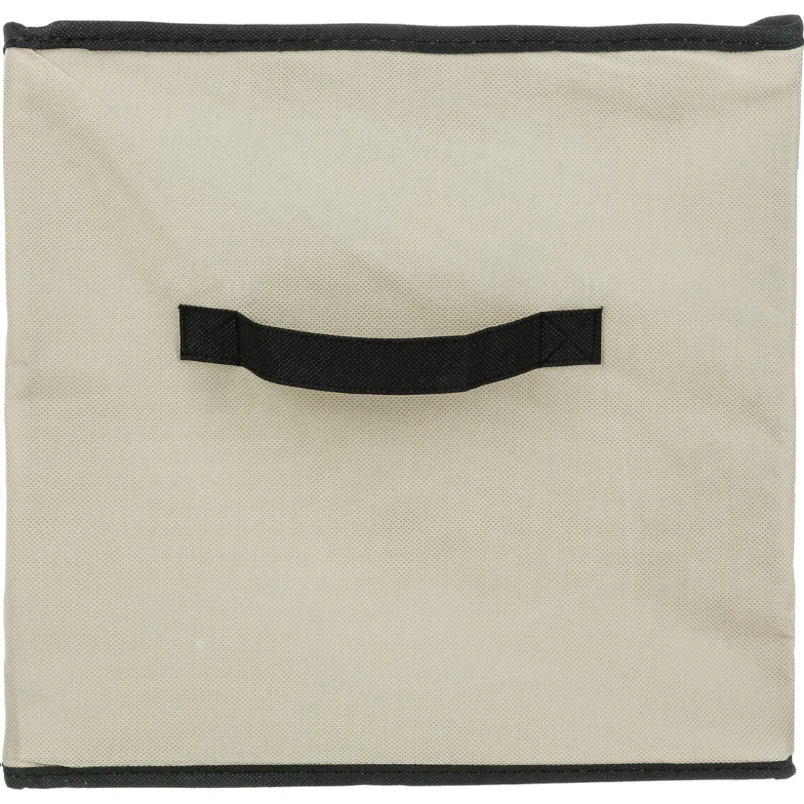 Panier tissu lanière 31x31 cm, Beige