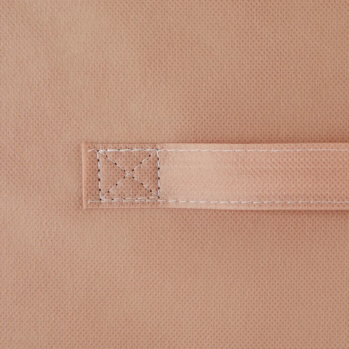 Panier tissu lanière 31x31 cm, Rose blush