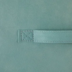 Panier tissu lanière 31x31 cm, Vert céladon