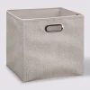 Panier tissu 31x31 cm, Beige chiné