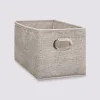 Panier tissu 15x31 cm, Beige chiné
