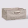 Panier tissu 31x15 cm, Beige chiné