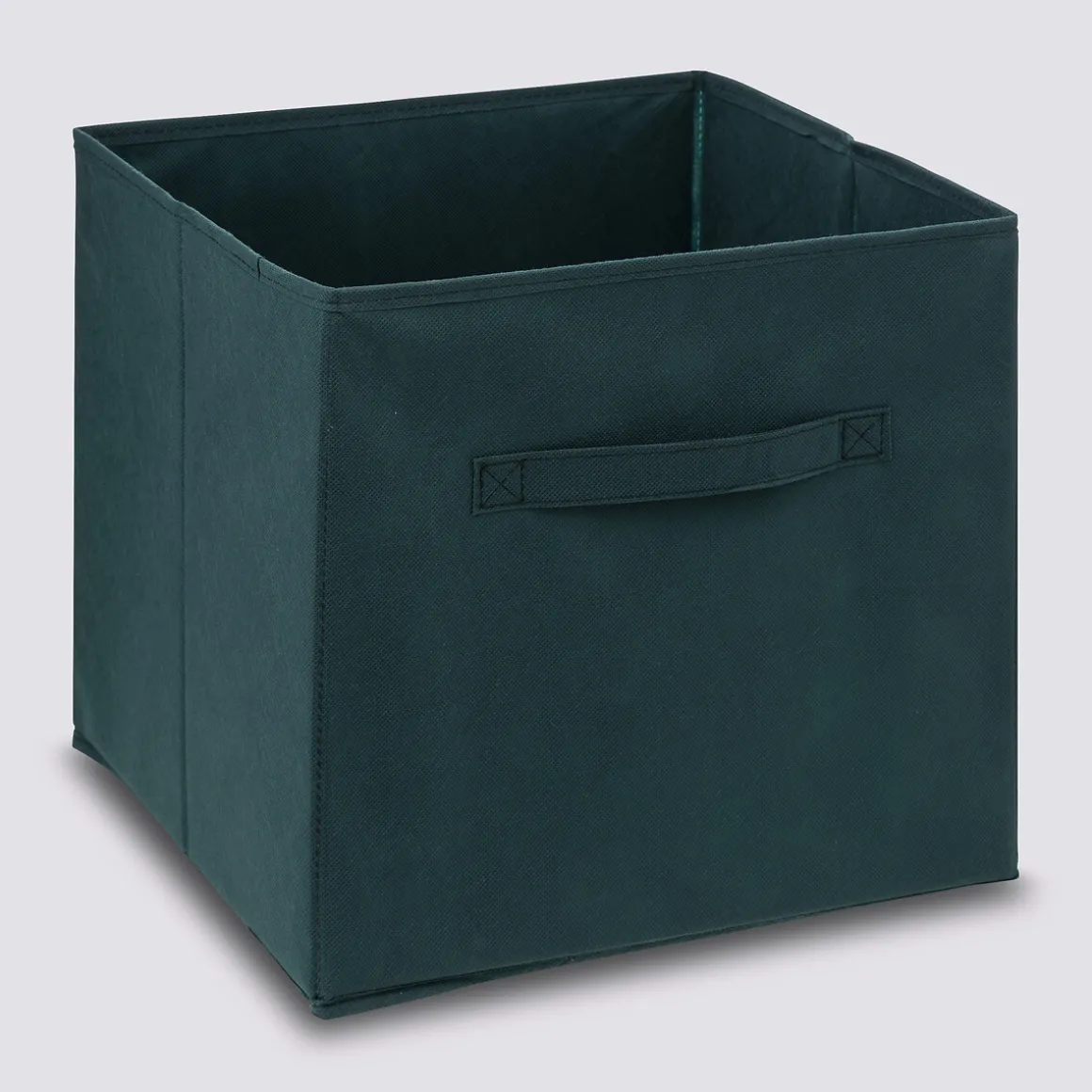 Panier tissu 31x31 cm, Bleu pétrole