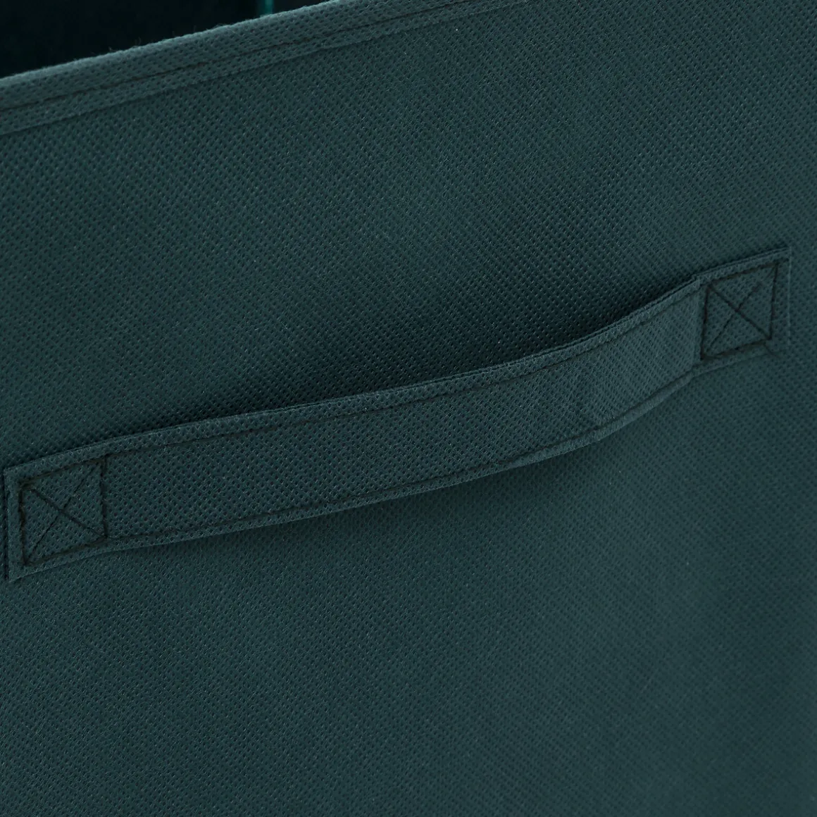 Panier tissu 31x31 cm, Bleu pétrole
