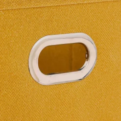 Panier tissu 15x31 cm, Jaune moutarde