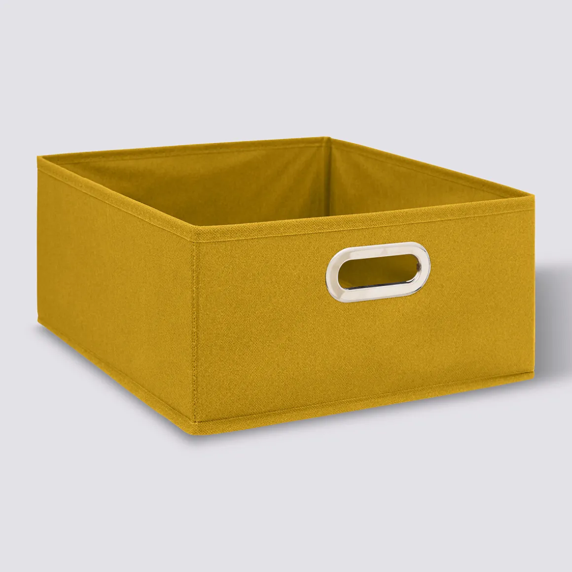 Panier tissu 31x15 cm, Jaune moutarde