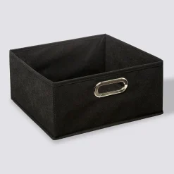 Panier tissu 31x15 cm, Noir