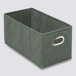 Panier tissu 15x31 cm, Vert kaki