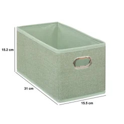 Panier tissu 15x31 cm, Vert Olive