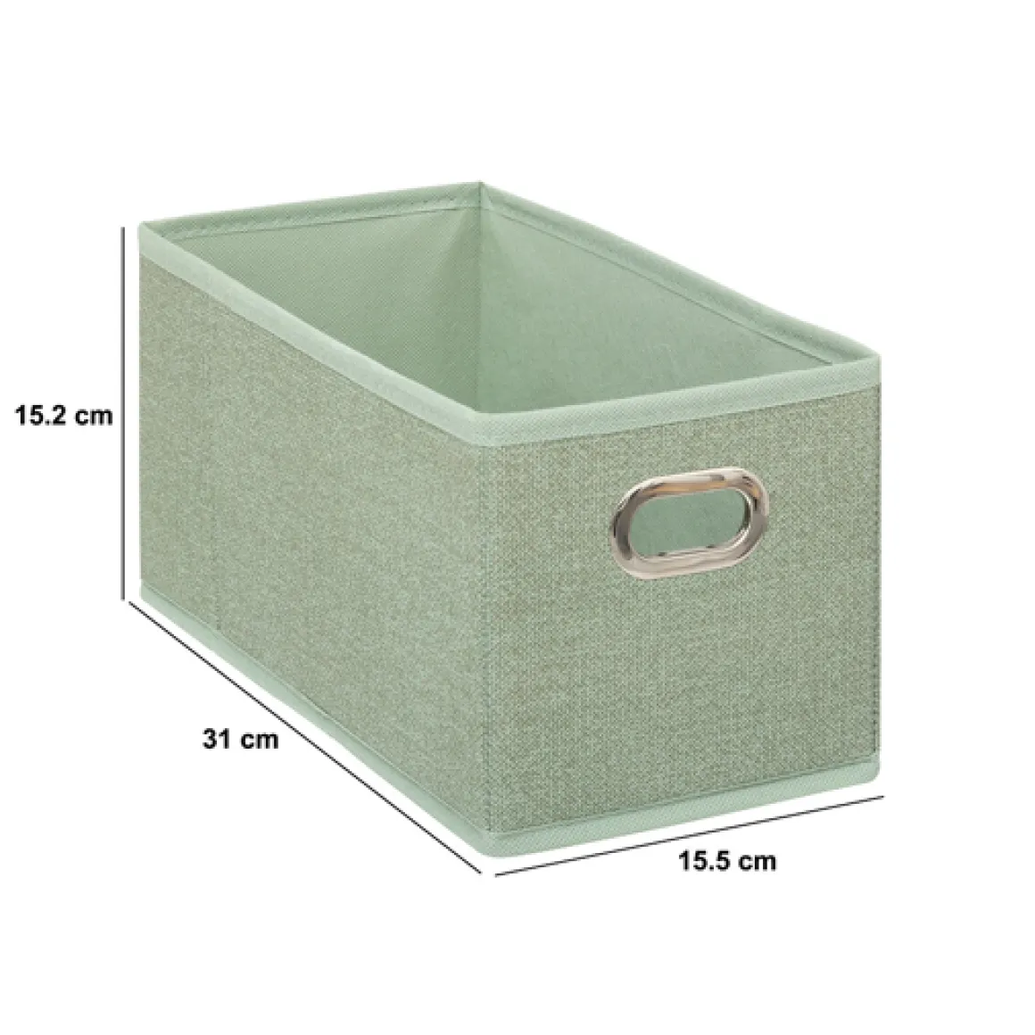Panier tissu 15x31 cm, Vert Olive