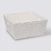 Panier vannerie 31x15cm, Blanc