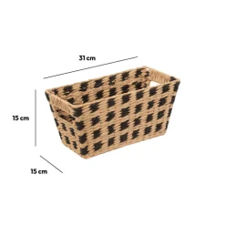 Panier 15x31 cm, Noir