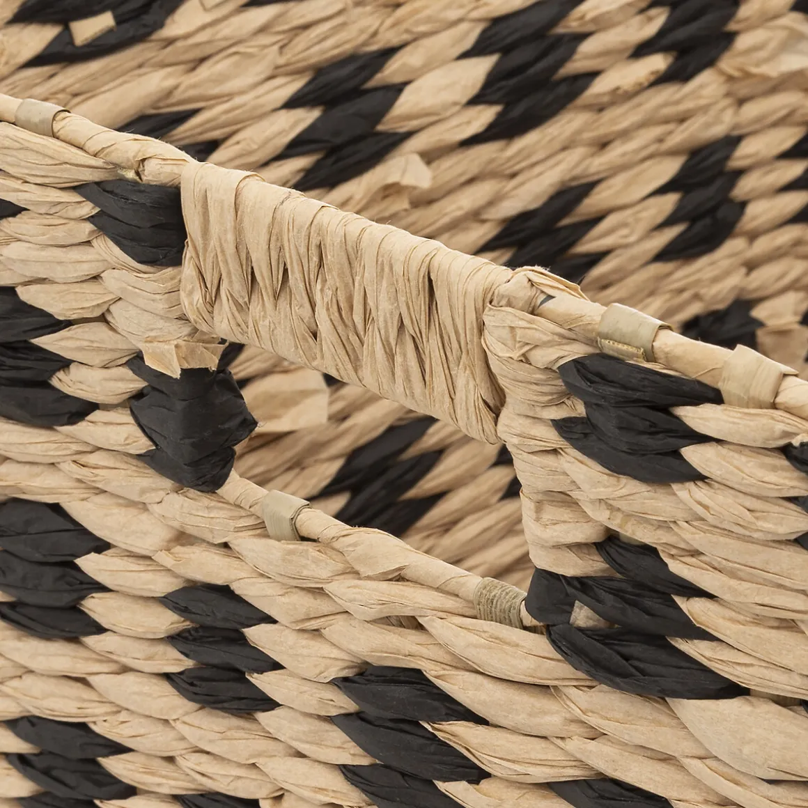 Panier 55x35 cm, Noir