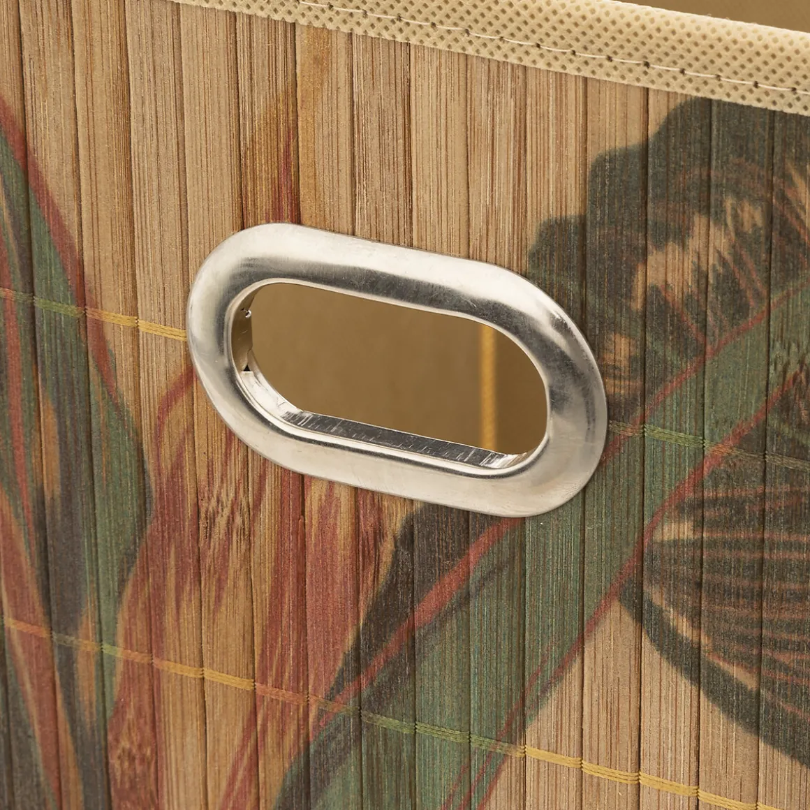 Panier 31x31cm, Latte bambou