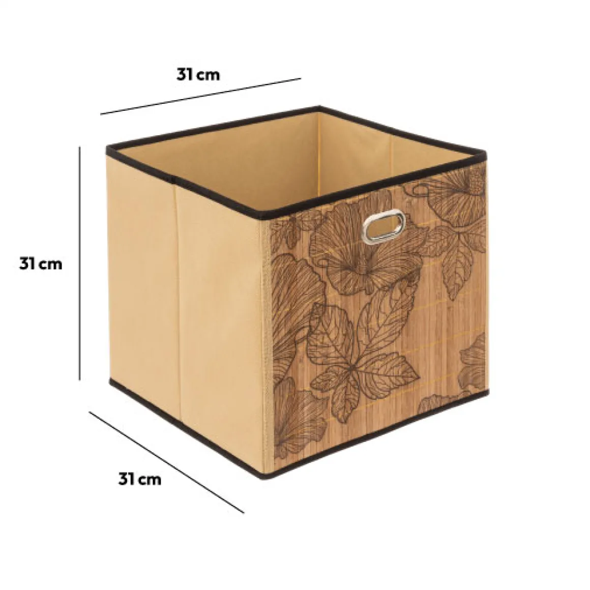 Panier 31x31cm, Latte bambou