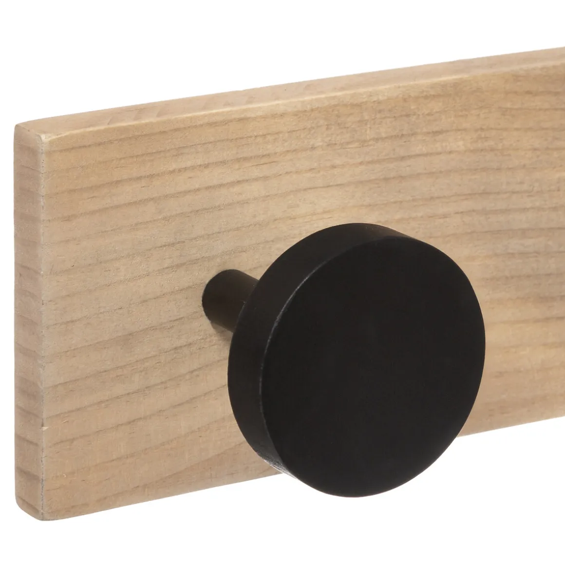 Patère 6 têtes pin, Noir