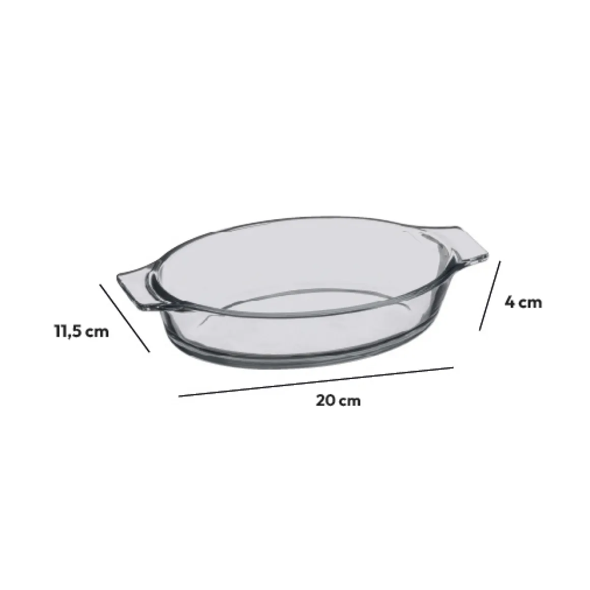 Petit plat ovale, Verre