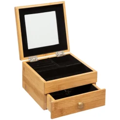 Petite boîte à bijoux avec miroir