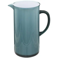 Pichet avec couvercle, Bleu pétrole