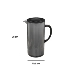 Pichet avec couvercle 1,95L, Gris charbon