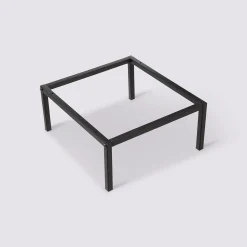 Pieds étagère métal 34x29cm, Noir