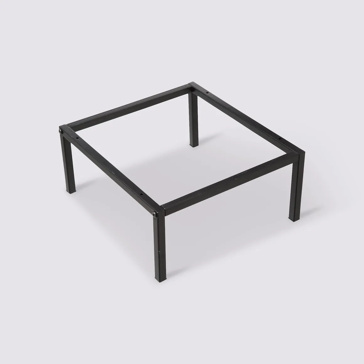 Pieds étagère métal 34x29cm, Noir