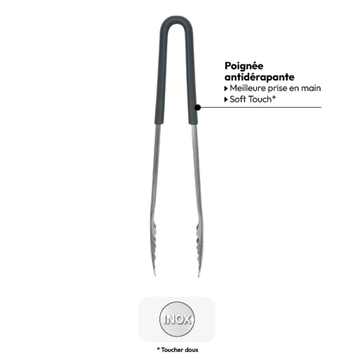 Pince à toast, Inox